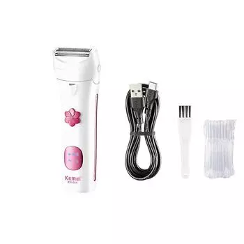 Водостойкая электрическая бритва для женщин km-304 оптовая цена женский триммер для волос на ногах бритва для эпиляции машина