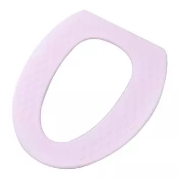 Waterproof EVA Toilet Seat Cushion Reusable Warm Soft Pad Bathroom Supplies(Stripe Pink)