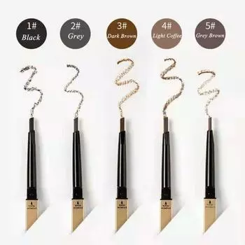 Waterproof Eyebrow Stick Sweatproof Eyebrow Pen With Brush Eyebrow Powder чёрный