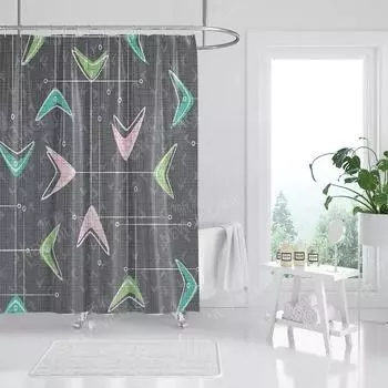 Waterproof fabric shower curtains Bathroom curtain accessories Bath curtain for shower 180x200 240*200 boho decoration abstract W140XH180cm