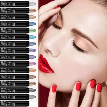 Водостойкий блестящий карандаш для теней для век, ручка для макияжа, 16 цветов, карандаш для теней для век, водостойкий, карандаш для теней для век One Size