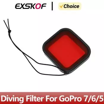 Waterproof Housing Case Filter Diving Filter Red Pink Purple Filter For GoPro Hero 7 6 5 GoPro Action Camera Accessories розовый
