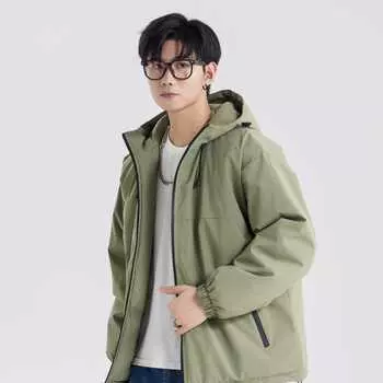 Водонепроницаемая куртка мужская весна и осень American Tooling Ruffian Handsome Teenager Hooded Jacket Men S