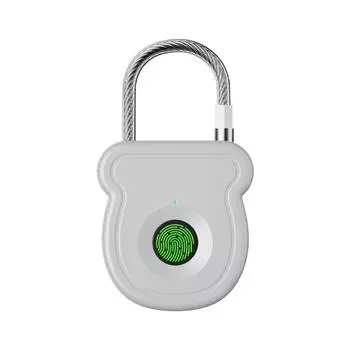 Waterproof Keyless Lock 0.5sec Unlock Rechargeable Padlock Fingerprin Fingerprint Lock Fence