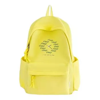 Waterproof Lightweight Backpack Women s Campus Backpack Large Capacity Student Schoolbag жёлтый