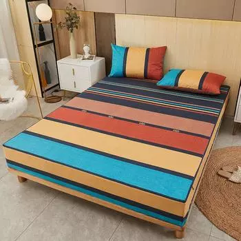 Водонепроницаемый чехол для матраса, шестисторонний, все включено, с застежкой-молнией, съемная простыня на резинке, дышащая, антиклещевая защитная накладка для матраса 120X200X15cm 1Pc