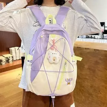 Водонепроницаемый альпинистский рюкзак для мужчин и женщин, студенческий школьный рюкзак Small фиолетовый