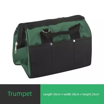 Waterproof Multi-Functional Men s Maintenance and Installation Cosmetics Bag Tool Bag Portable Wear-Resistant Thickening Handheld Canvas Oxford Green small size 12 Inch