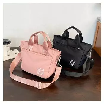 Водонепроницаемая сумка из нейлоновой ткани, большая вместительная сумка, модная новая повседневная спортивная ветровая сумка через плечо на одно плечо чёрный