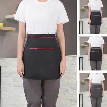 Waterproof Oil-proof Large Pockets Adjustable Strap Men Women Kitchen Chef Cafe Restaurant Bakery Flower Shop красный