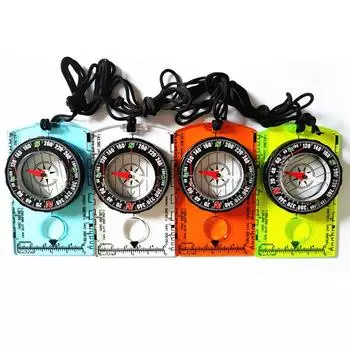 Waterproof Orienteering Compass for Map Reading Baseplate Compass Outdoor Hiking Hunting Navigation Camping Gadget Survival Gear прозрачный