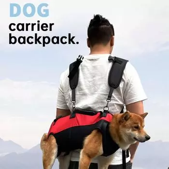 Waterproof Pet Backpack Carrier Oxford Cloth Horizontal Hugging Backpack Pet Supplies S чёрный