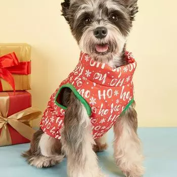 Waterproof Pet Dog Coat Jacket Christmas Padded Clothing Winter Pet Clothes For Small Medium Large Dog Puppy Cat Outfit Apparel XS