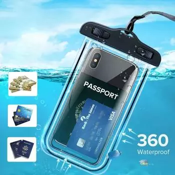 Waterproof Phone Case Swimming Water Proof Bag Universal Underwater Phone Protector Pouch PV