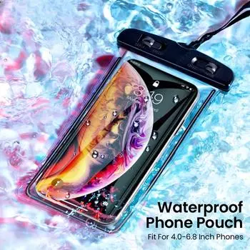 Waterproof Phone Cases Universal Drift Diving Waterproof Phone Bag Three-Layer Sealed Waterproof Phone Pouch Case & Strap