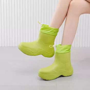 Waterproof rain shoes women s autumn and winter new Korean version of student fashion rain boots women s outer wear short tube non-slip 36/37