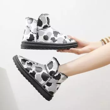 Waterproof Round Toe Chunky Women s Snow Boots Platform Shoes for Woman Ankle Protective Plus Warm Sale New Rock Gothic Booties 36