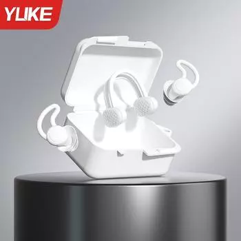 Waterproof Silicone Spiral Earplugs & Soft Nose Clip Set