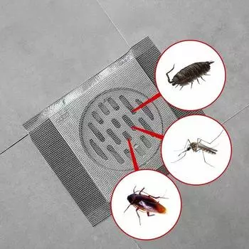 Waterproof Sink Strainer Bathroom Hair Catcher Sewer Outfall Anti Blocking Filter Kitchen Sink Filter Window Screen Sticker