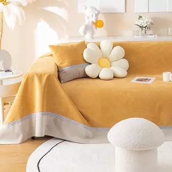 Водонепроницаемое полотенце для дивана, чехол для дивана для домашних животных, защита от царапин и прилипания шерсти, всесезонный очень большой нескользящий чехол для дивана с подушкой, полотенце 200*130cm