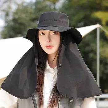Waterproof Sun Shade Talma Sun Protection Quick-Drying Cap Women s Fashion All-Match Casual Sun Hat Hiking Hiking Bucket Hat 8824-black [quick-drying Waterproof]]