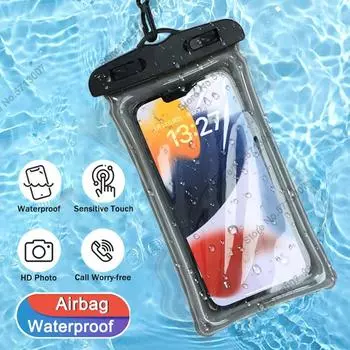 Waterproof Swim Bag Phone Case Airbag Water Resistant Cover