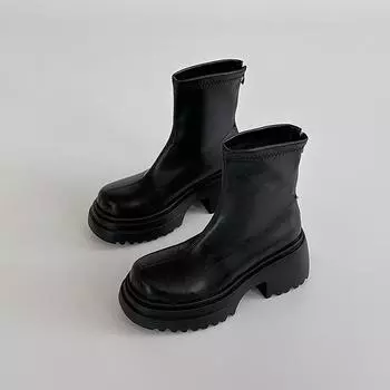 Waterproof table short boots women s Maillard small season new thick sole but knee fashion Martin boots 35