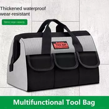 Waterproof Tool Bag Thickened Tool Kit Multifunctional Tool Storage Bag Woodworking 18in