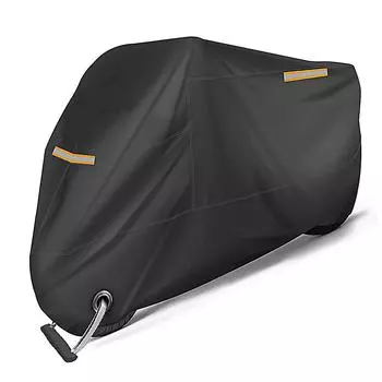 Waterproof UV-Resistant 190T Cover for Motorcycles, Electric Cars, and Bicycles S чёрный