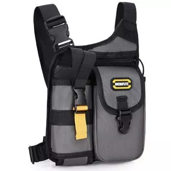 Waterproof Waist Pack Hip Leg Bag Large Capacity Travel Water Bottle Bag for Cycling Hiking Travel серый