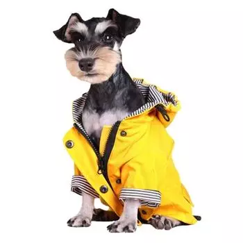Waterproof Warm Dog Costume Yellow Puppy Vest Outdoor Dog Jacket French Bulldog S