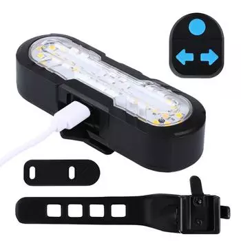 Waterproofs Bike Rear Cycling Light Wirelesses Remotes Control Bicycles Taillight USB Rechargeables Bike Tail Light