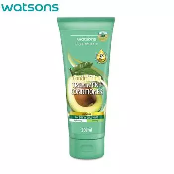 Watsons Love My Hair Treatment Кондиционер с авокадо для сухих и тусклых волос, увлажняющий и сияющий, 200 мл. 200 ml.