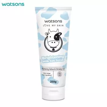 Watsons Love My Skin Brightening Milk Salt Scrub, осветляющий актив и соль Химарайи, дерматологически протестировано, 250 г. 250 g.