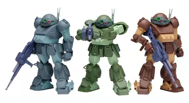 Wave Armored Trooper Votoms Scope Dog Battling Set ST version scale Height 11cm plastic model Molding color 1/35 approx. Color-coded BK-199