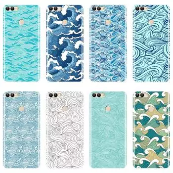 Wave Art Silicone Phone Case For Huawei P9 Lite Mini P10 P Smart Plus P20 Pro Soft Back Cover For Huawei P10 P20 P8 P9 Lite 2017 P7