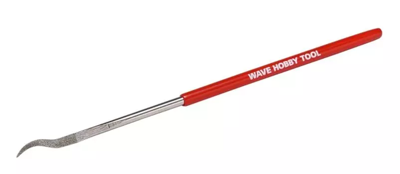 Wave Hobby Tool Series HG Алмазный напильник специальной формы Пластиковая модель инструмента Красный Треугольный/Изогнутый/Маленький Рукоятка HT-686
