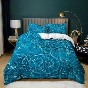 Wave Light Three-Piece Kit Quilt Cover Bedding 135 * 200 (two-piece set) 90g