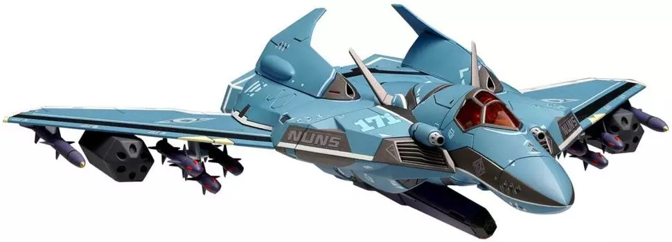 Wave Macross F Nightmare Plus Масштаб машины Общая длина 22 см Пластиковая модель VF-171 1/72 приблизительно. Цветовая кодировка MC-075