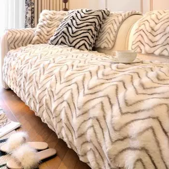 Wave Rabbit плюшевый диван подушка полотенце диван кресло гостиная нескользящий чехол домашний декор кресло пылезащитные защитные чехлы 70x70