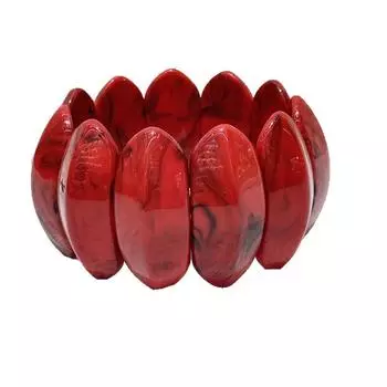 Wave Shape Resin Bracelet Irregular Women Bangle Fashion Exaggerated Bracelet Gift Style C