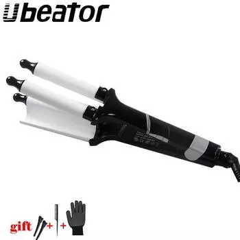 Waver Профессиональные салонные щипцы для завивки волос Wave Керамические трехстворчатые бигуди электрические щипцы для завивки волос Инструменты для укладки палочка