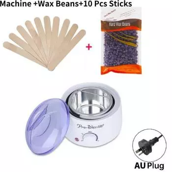 Waxing Kit Pro Wax Heater Pot Warmer Hair Removal Wax Thawing Machine Gift Tool AU