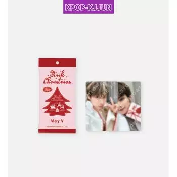 WayV [ПРЕДЗАКАЗ] 2024 РОЗОВАЯ РОЖДЕСТВЕНСКАЯ ФОТОГРАФИЯ СЛУЧАЙНЫЙ НАБОР 1ea
