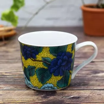 Waza no Kura Kutani ware пион на глиняной основе люксовый бренд, сделанный в Кишо праздничный подарок кружка, керамика, столовые приборы, Япония,