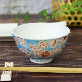 Waza no Kura Стильная чайная чаша Столовая посуда Kutani Ware Легкая чаша для риса Flower Shower Чайная чаша Брендовая японская посуда