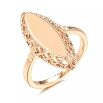 Wbmqda Классические кольца золотого цвета для женщин Простые ретро этнические украшения 6 золотой