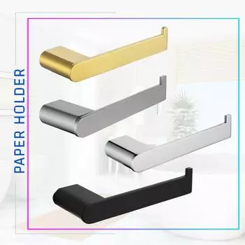 Держатель для рулона туалетной бумаги, черный, нержавеющая сталь 304, матовый золотой, для кухни, ванной комнаты, полка для туалетной бумаги, настенное крепление, держатель для салфеток