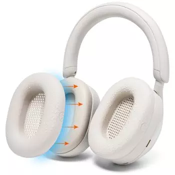 WC SweatZ XM5 Protective Headphone Ear Covers Sony WH1000XM5 WC Compatible with Sony XM5 Headphones Only Sweatproof Easy Washable Silver – Over-Ear