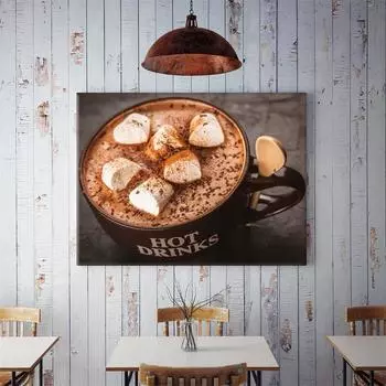 WCIC новая художественная ткань, вкусный и ласковый латте, декоративная живопись, домашний фон, украшение на стену, подвесная картина